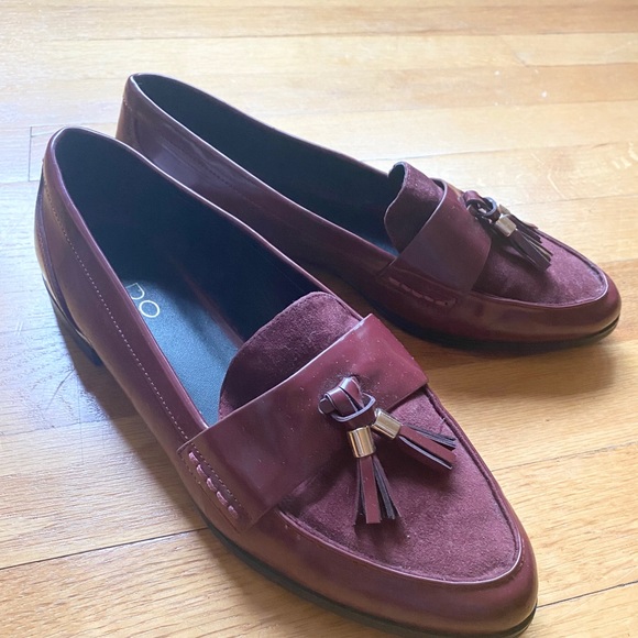 Burgundy vegan leather - Picture 2 of 5